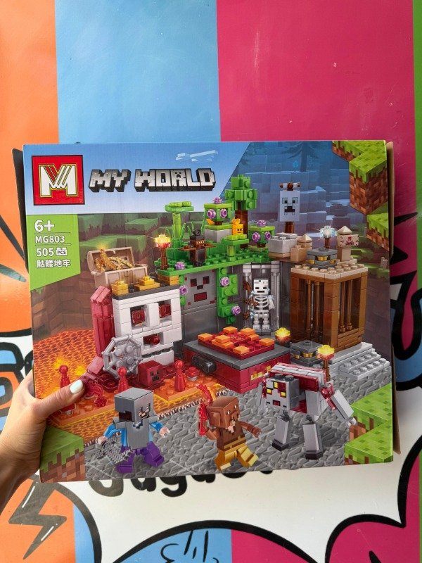 Producto - Escenarios para armar Minecraft 500 piezas aprox