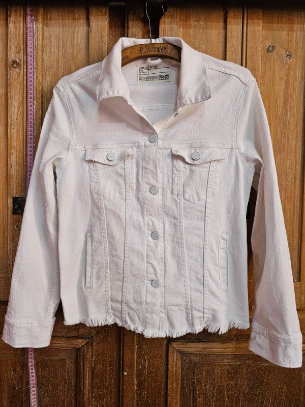 Producto - Campera de Jean De La Ostia Blanca t.U