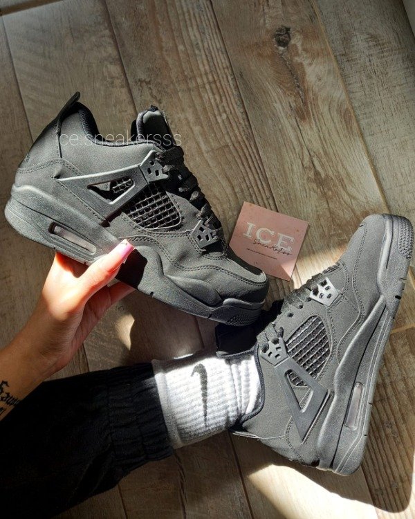 Jordan Retro 4 Black Cat ICE SNEAKERSS