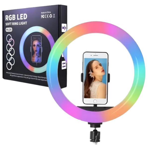 Producto - Aro de luz RGB MJ26  26CM Sin Trípode