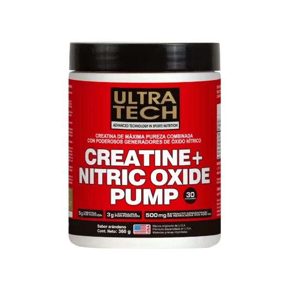 Producto - ULTRATECH Creatine + Nitric Oxide Pump 360grs - 0