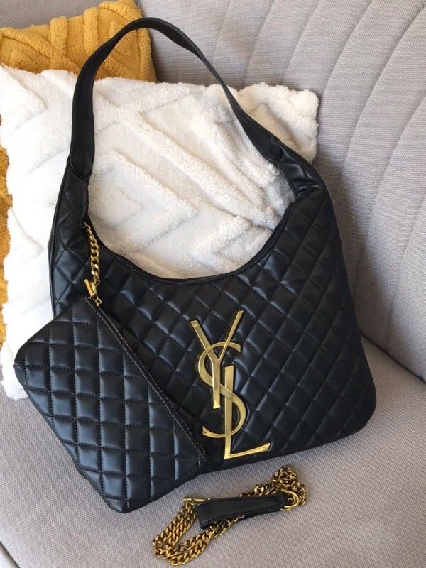Producto - Bolso YSL  grande con letras doradas