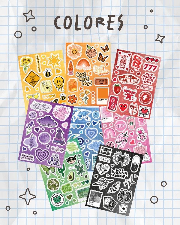 Producto - Planchas A6 de colores - 0