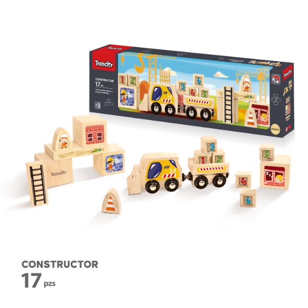 Producto - Constructor 17 piezas. Trencity