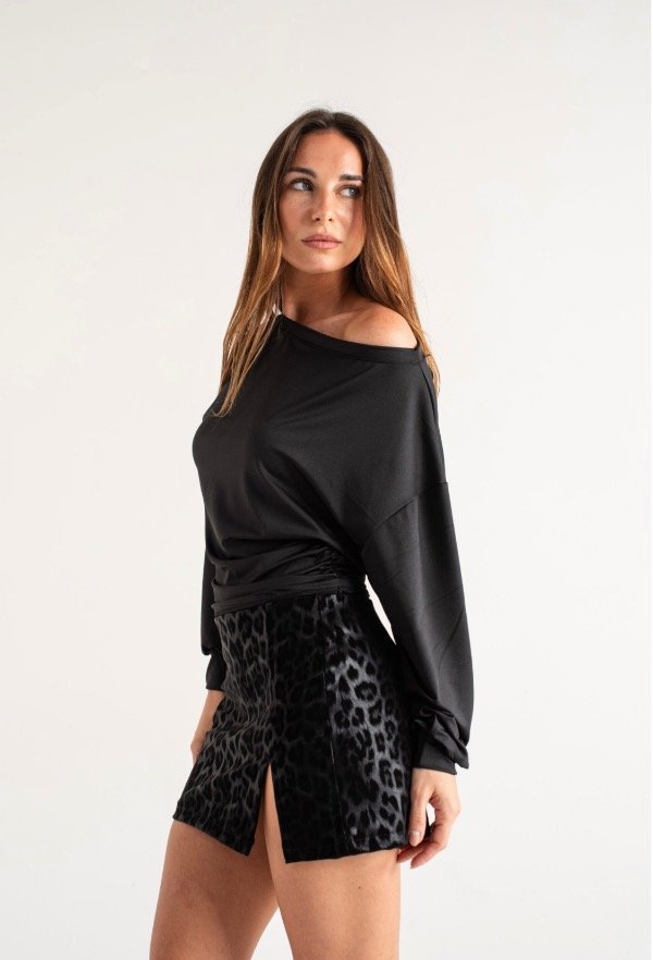 Producto - Remera Bote ML Fruncido Costado Microfibra