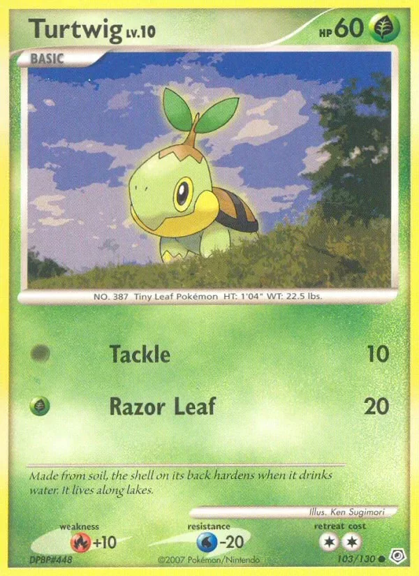 Producto - Turtwig 103/130 Diamond and Pearl: Base Set