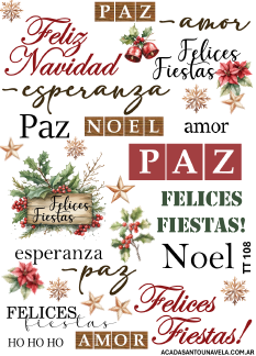 Producto - Lámina termotransferible PLANCHA colección navidad nav108