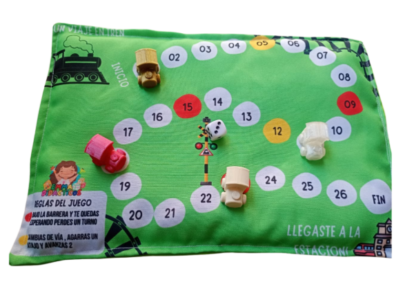 Producto - Juego de recorrido temática trenes - 0
