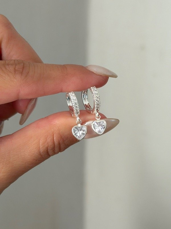 Producto - Aros cubano italiano heart cubic