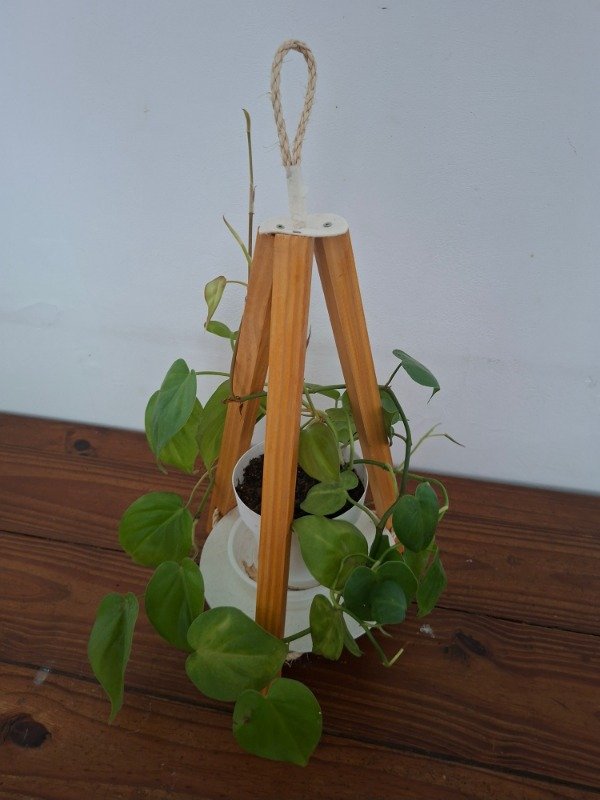 Producto - Set Porta maceta de pie + maceta +planta