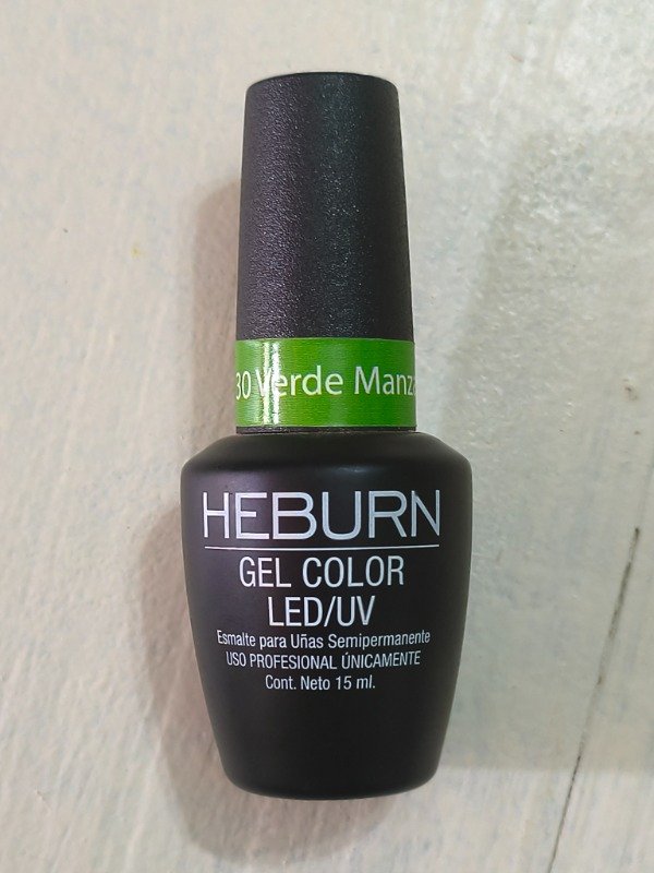 Producto - Esmalte semipermanente Heburn verde Manzana