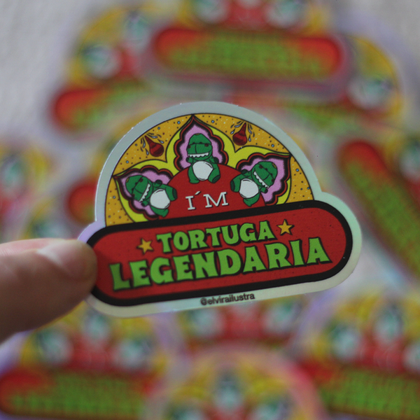 Producto - Sticker LEYLA - Tortuga Legendaria