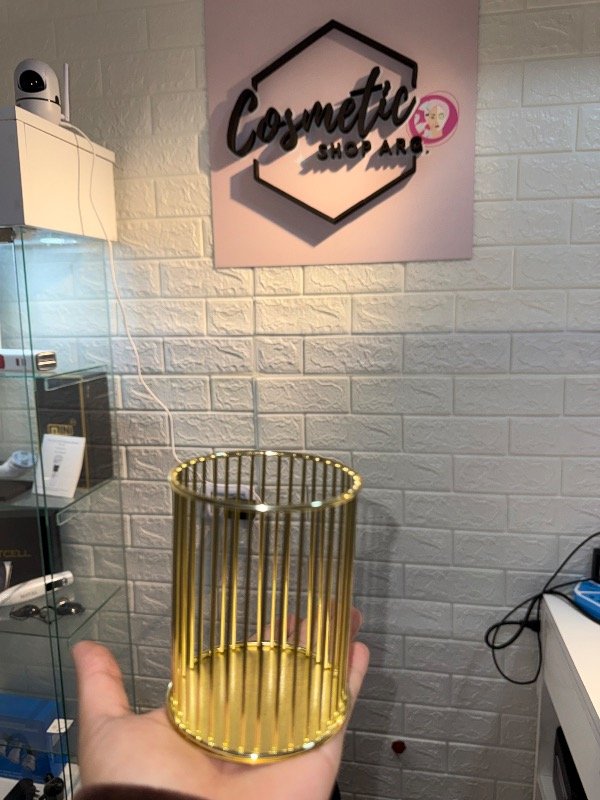 Producto - Porta brocha dorado