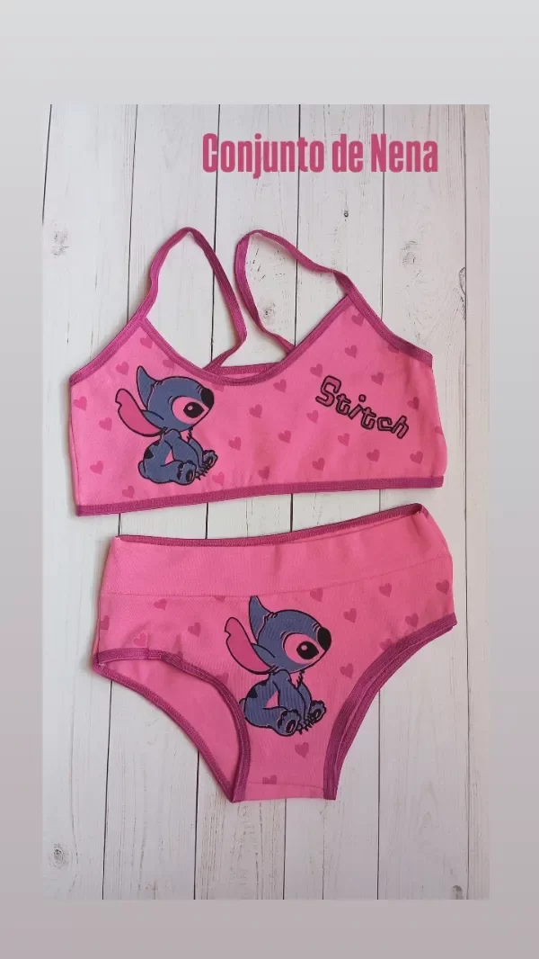 Producto - CONJUNTO DE NENA STITCH FUCSIA