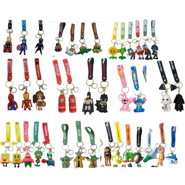 Producto - LLAVEROS PERSONAJES, MUCHO SURTIDO