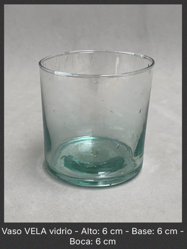 Producto - Vaso VELA vidrio 6 x 6