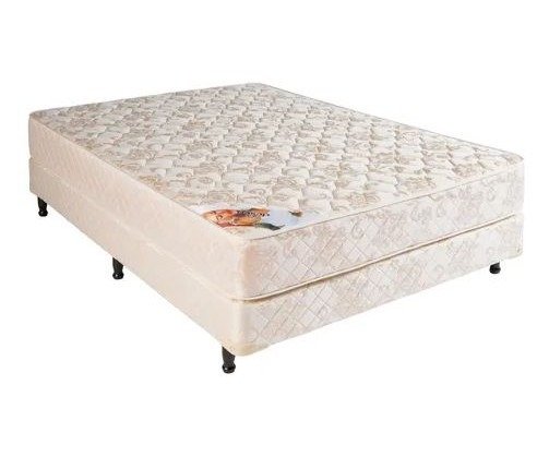 Producto - Sommier y Colchón Deseo SUEÑO DORADO - Espuma 1 Plaza y Media 100x190x23