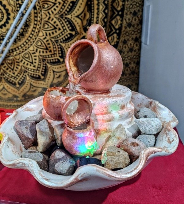 Producto - Fuente de agua 3 caídas con luz led