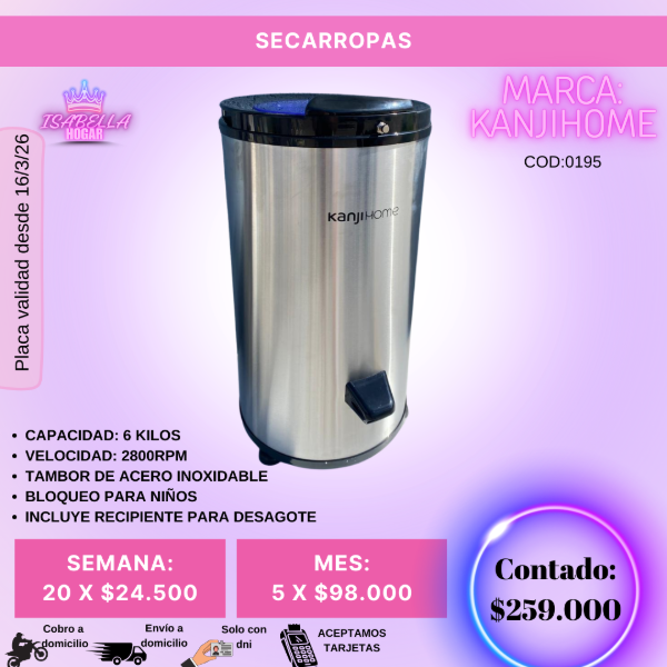 Producto - SECARROPAS KANJIHOME