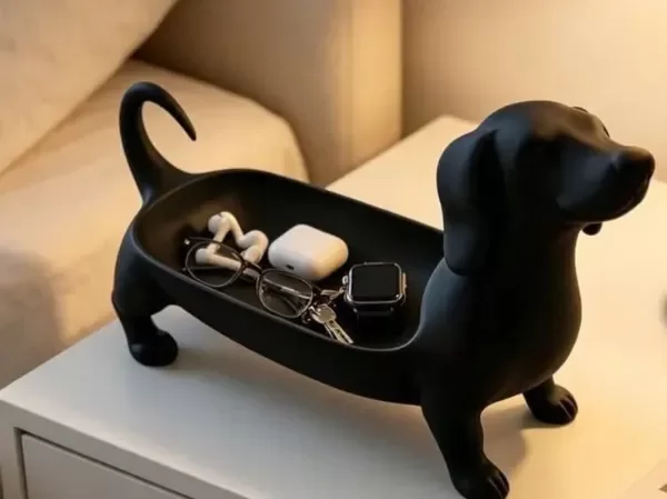 Producto - Organizador Porta Llaves Perro Salchicha Dachshund Bandeja - 0