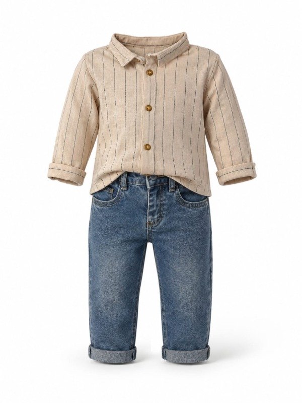 Producto - Camisa Lino Rayada