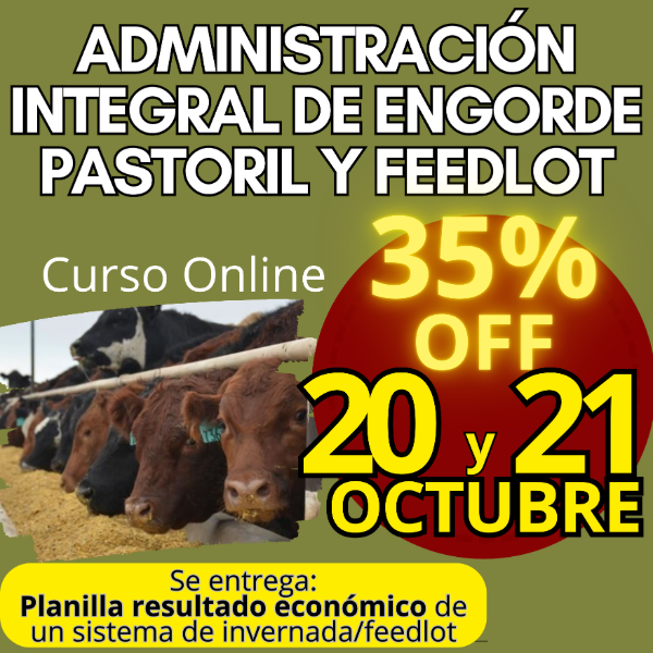 Producto - Curso Online: Administración Integral de Engorde Pastoril y Feedlot - 0