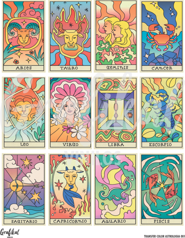 Producto - Transfer Color Astrología 001