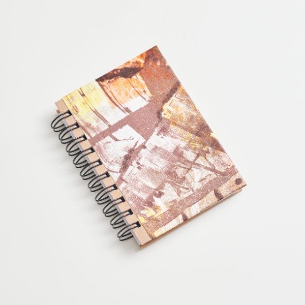 Producto - ANOTADOR 10 X 14,5cm HOJAS LISAS TAPA ARTESANAL8