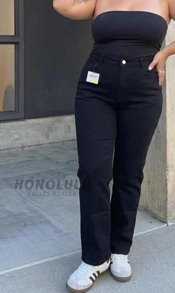 Producto - Jean #elastizado Recto Negro