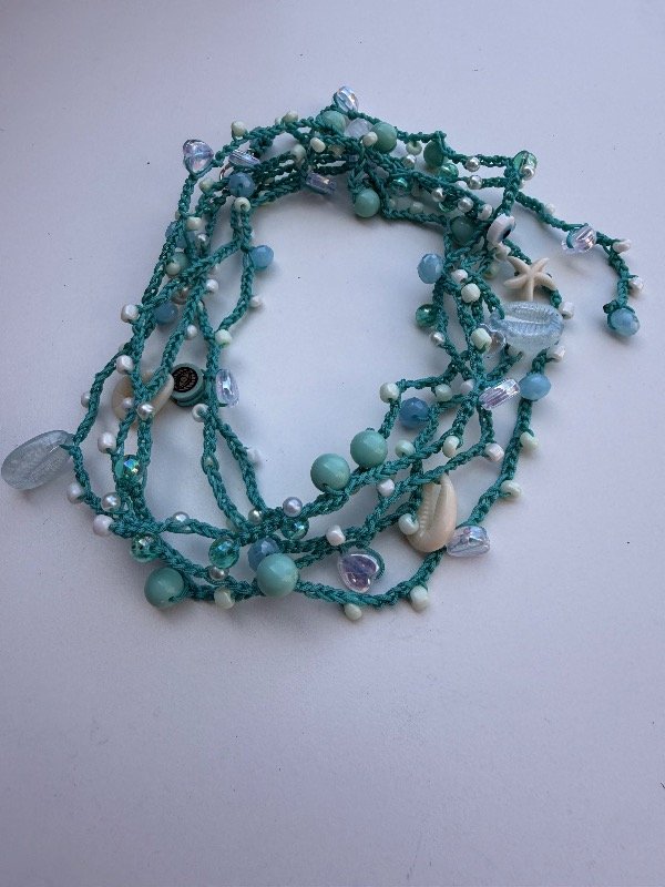 Producto - Collar mil vueltas turquesa