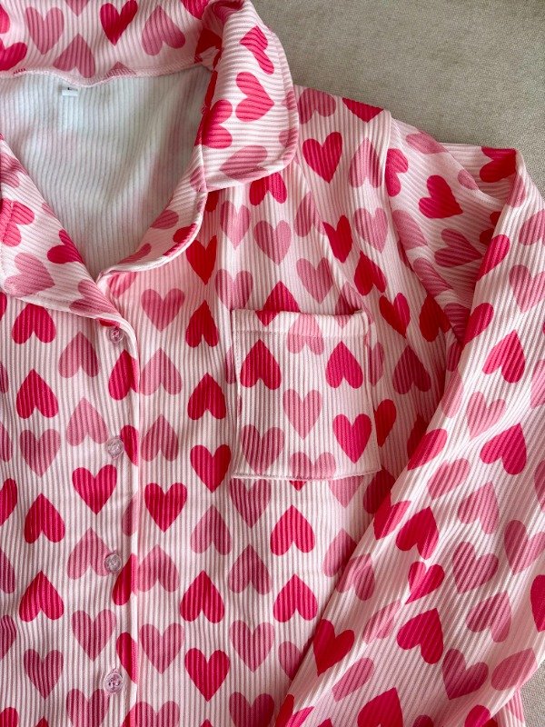 Producto - Camisero Morley Rosa con corazones rosas - 2