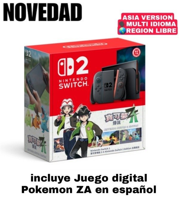 Producto - Consola Nintendo Switch 2 + Juego Pokemon ZA HK