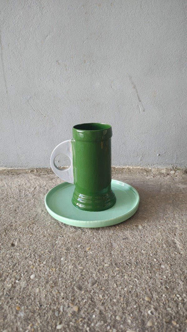 Producto - Jarro largo verde y gris