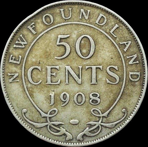 Producto - Terranova 50 Cents 1908 Eduardo VII (160.000) Km#11 F+ (Escasa) - 0