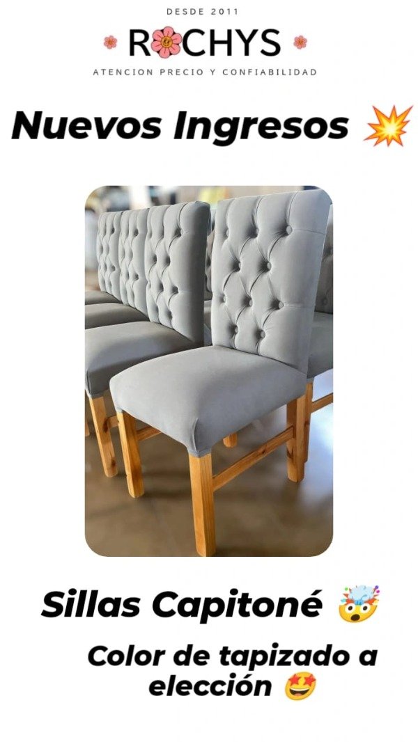 Producto - silla color de tapizado a eleccion
