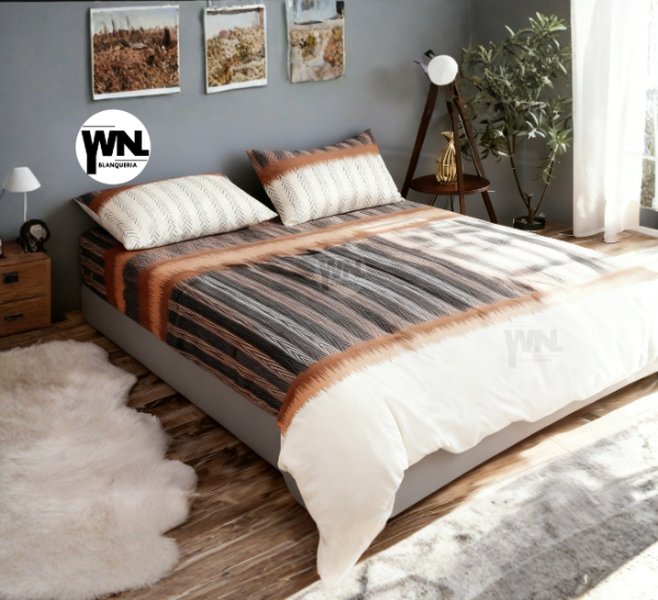 Producto - JUEGO DE SABANAS BLANCO MATEX 2 Y MEDIA PL.