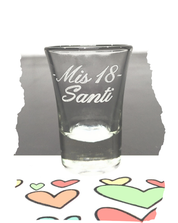 Producto - Vasos shots souvenirs 18 años X24