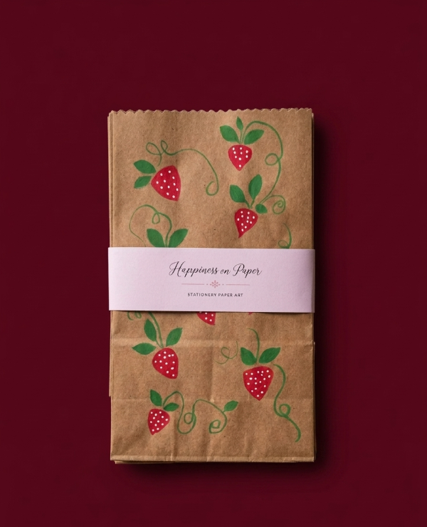 Producto - Bag craft frutillas