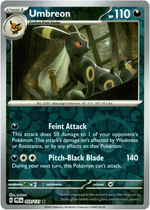 Producto - Umbreon - 059/131 - Prismatic Evolutions - Reverse Holo