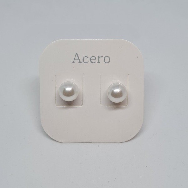 Producto - Aro perla 8mm acero blanco