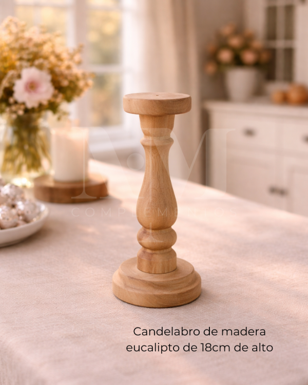 Producto - Candelabro eucalipto 18cm