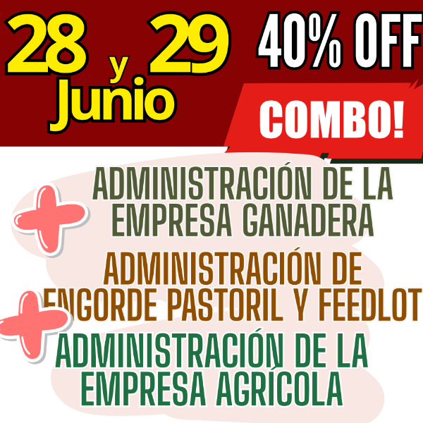 Producto - COMBO 3 CURSOS: Admin Ganadera + Engorde Pastoril y Feedlot + Admin Agrícola