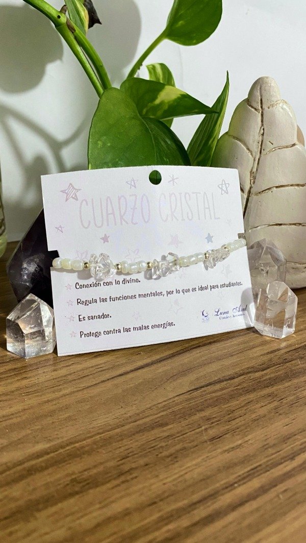 Producto - Pulsera regulable de cuarzo cristal