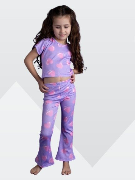 Producto - Oxford morley lila corazones rosa