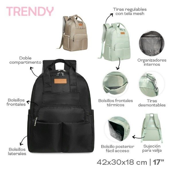 Producto - MOCHILA MATERNAL TRENDY COD 31339 - 0