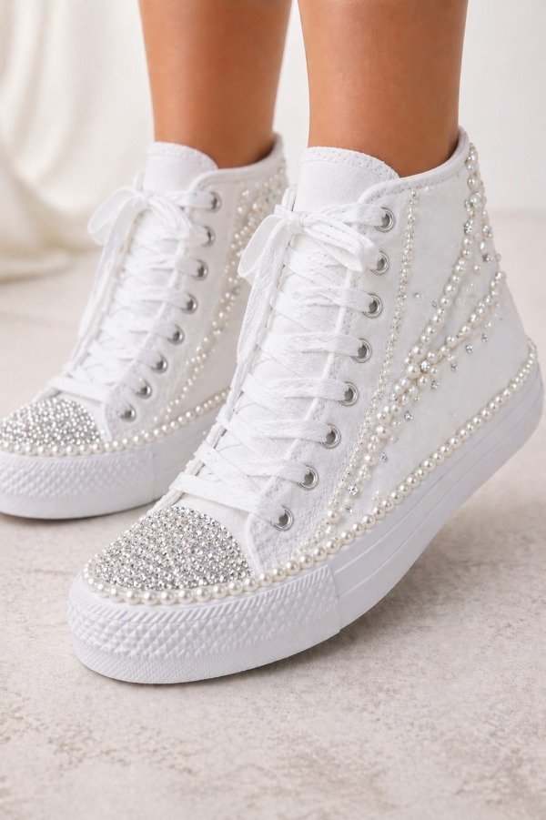 Producto - BOTITA FLOWER WHITE DELUX