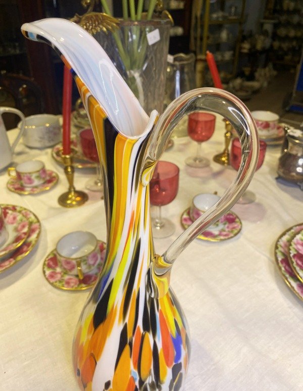 Producto - Jarra Cristal De Murano Multicolor