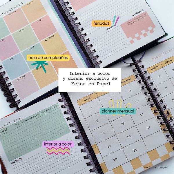 Producto - Agenda 2027 Semana a la vista- TAPA PERSONALIZADA - 6