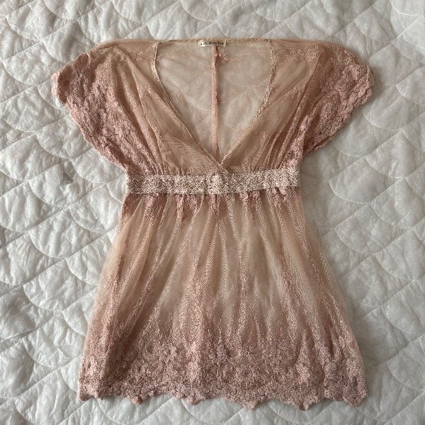 Producto - medium pink mesh blouse