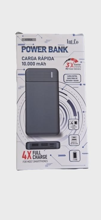 Producto - POWER BANK INT.CO 10.000mAh K100A CARGA RAPIDA
